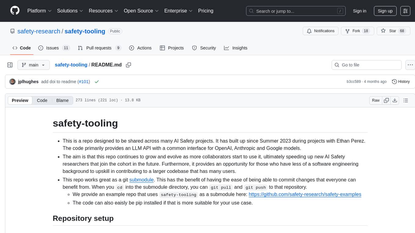 safety-tooling Screenshot