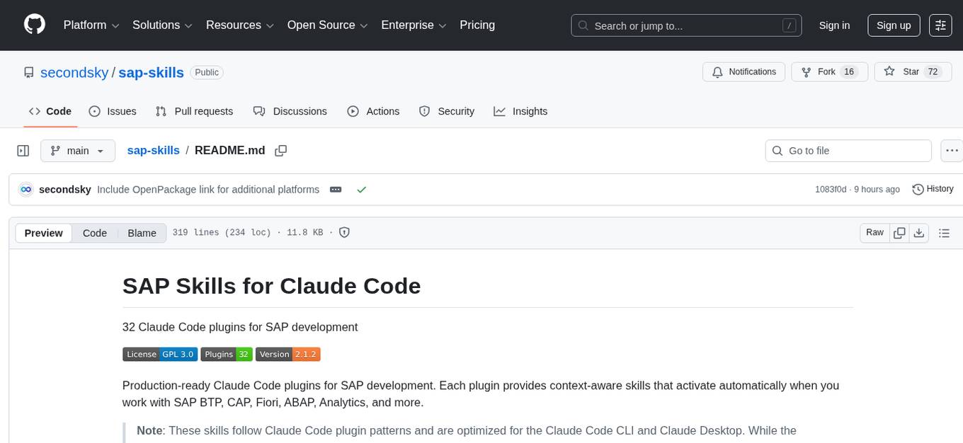 sap-skills Screenshot