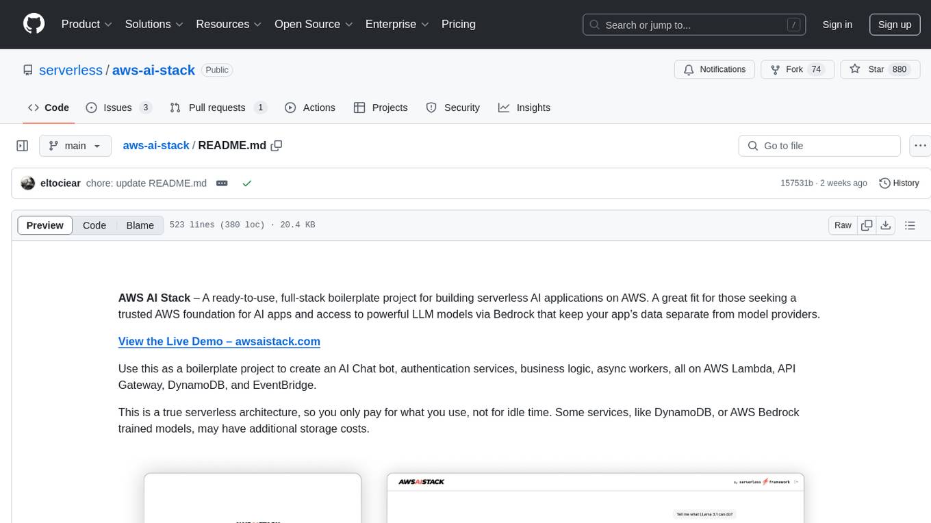 aws-ai-stack Screenshot