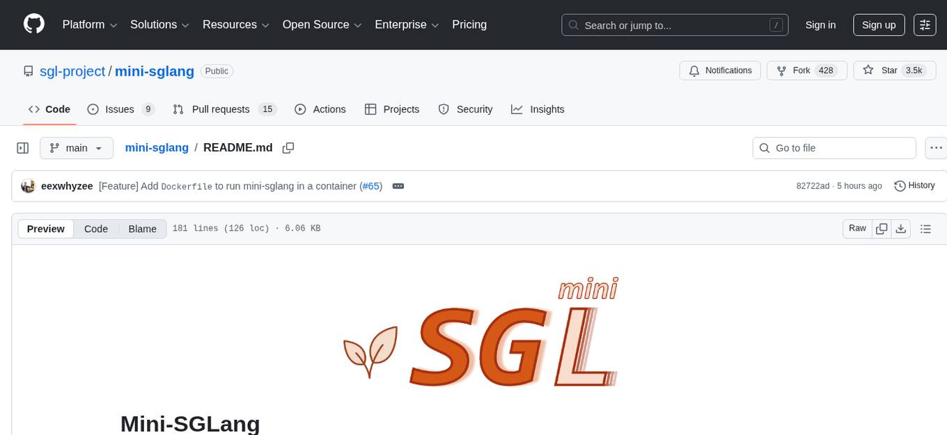 mini-sglang Screenshot