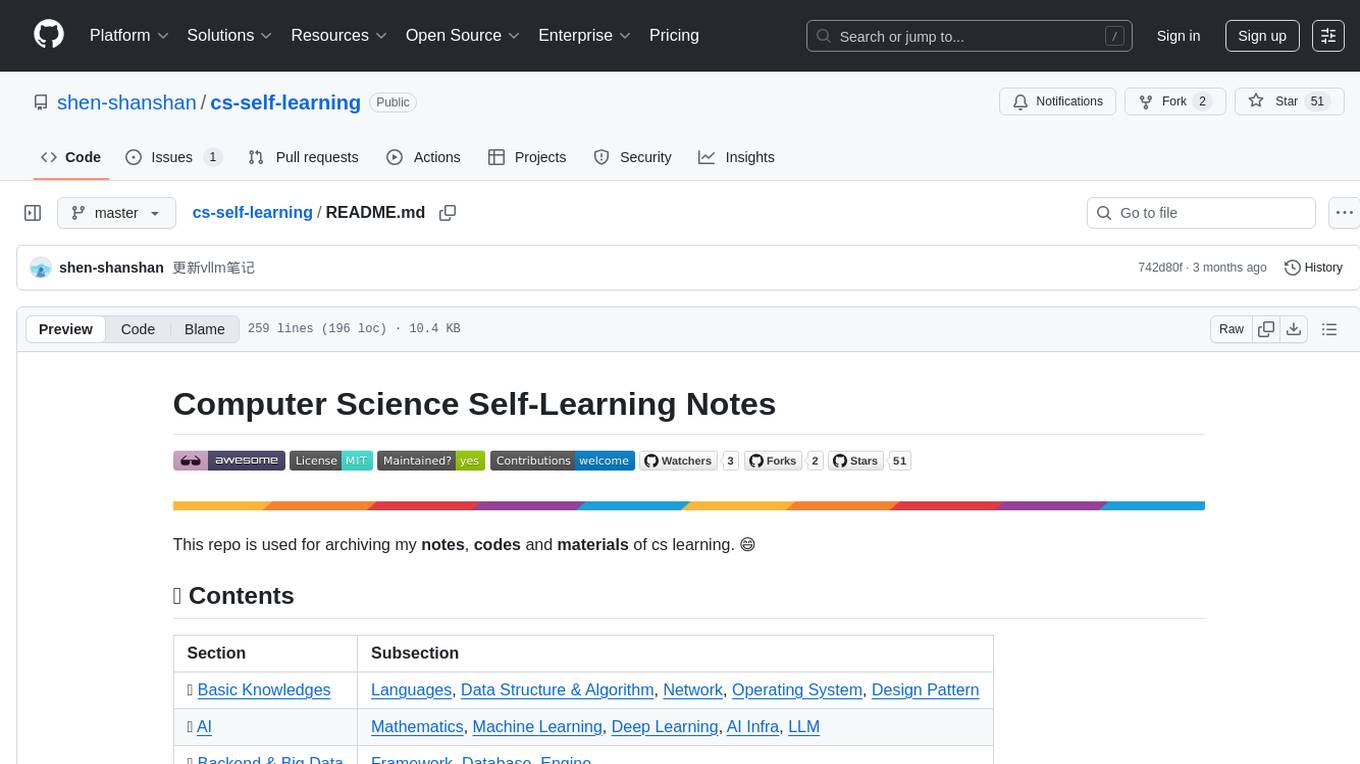 cs-self-learning Screenshot