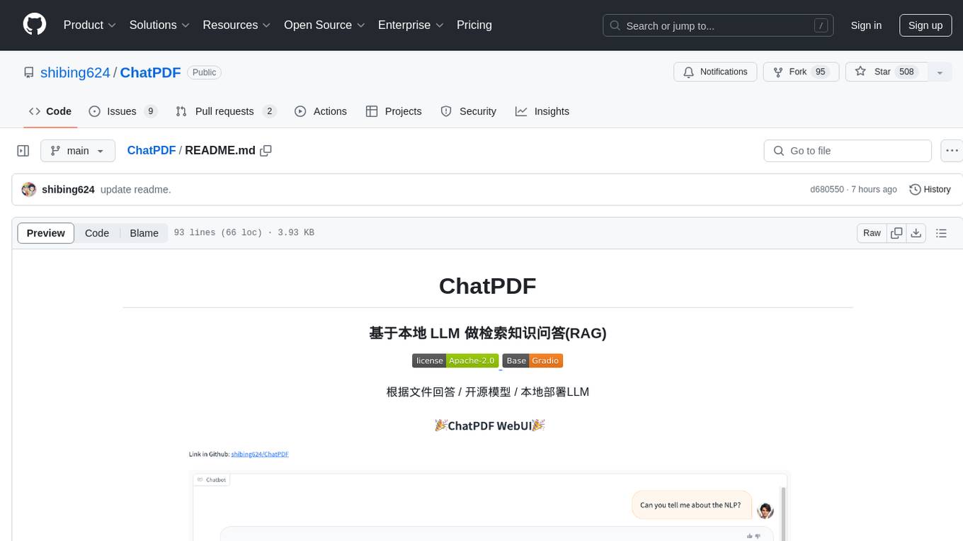 ChatPDF Screenshot