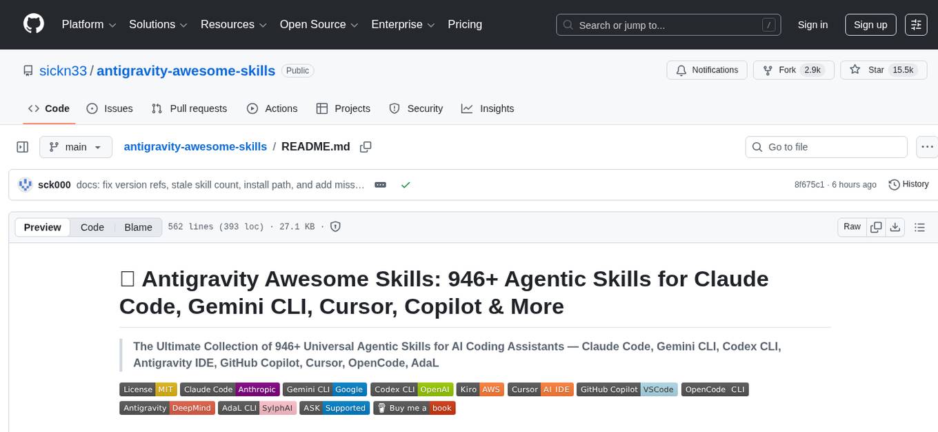 antigravity-awesome-skills Screenshot