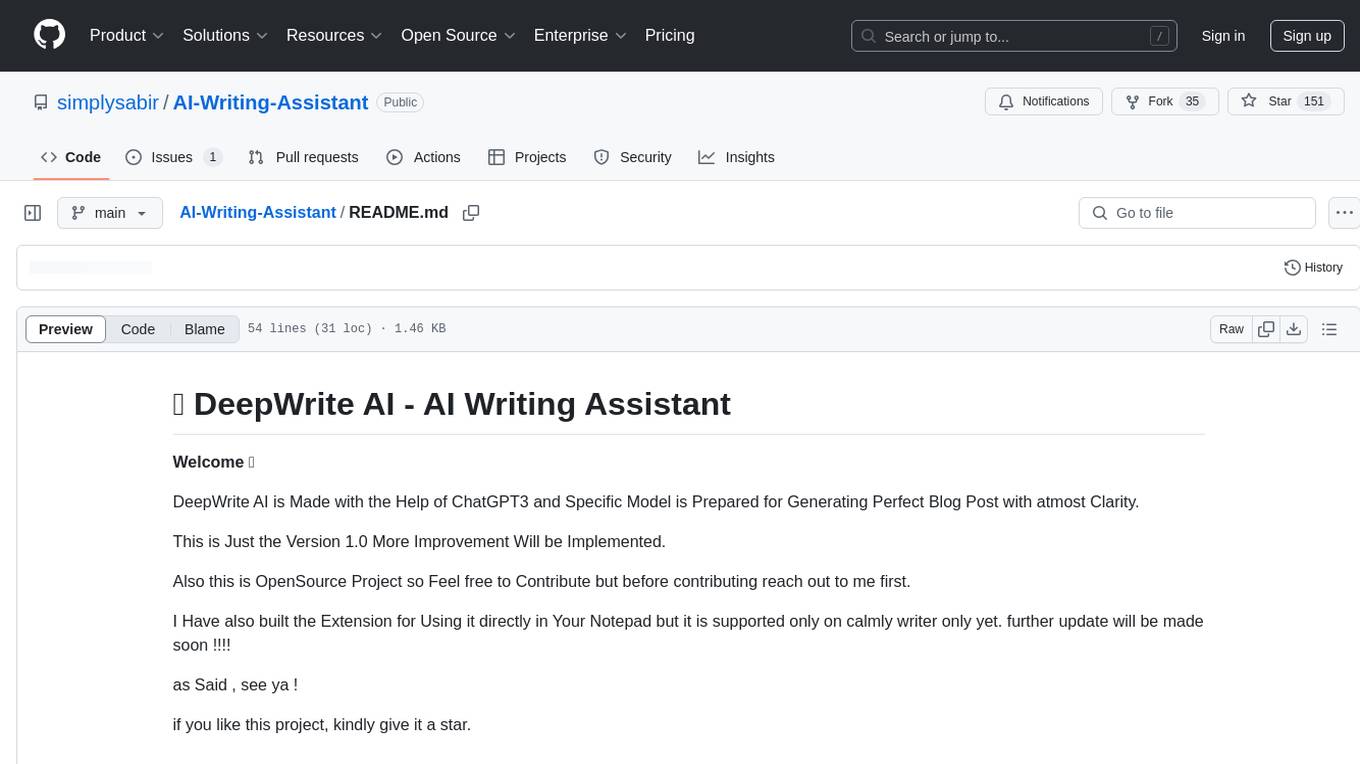 AI-Writing-Assistant Screenshot