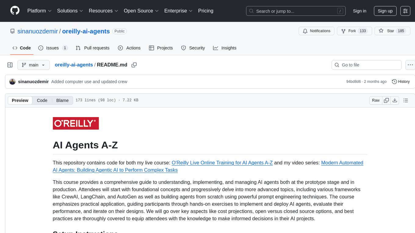 oreilly-ai-agents Screenshot