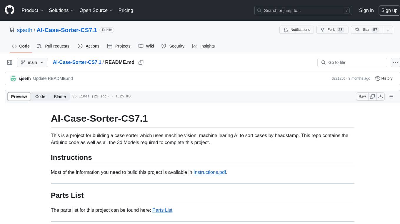 AI-Case-Sorter-CS7.1 Screenshot