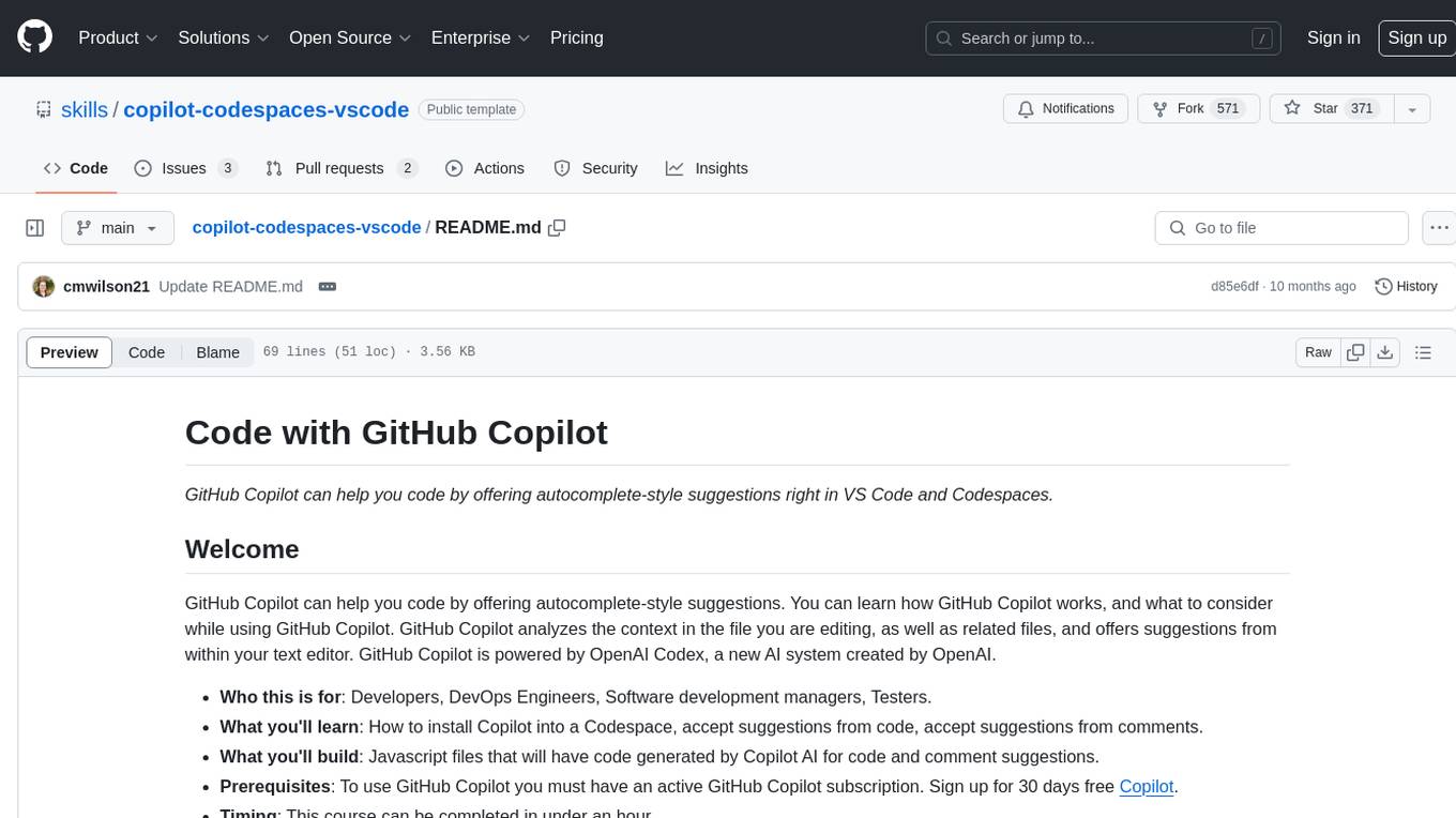 copilot-codespaces-vscode Screenshot