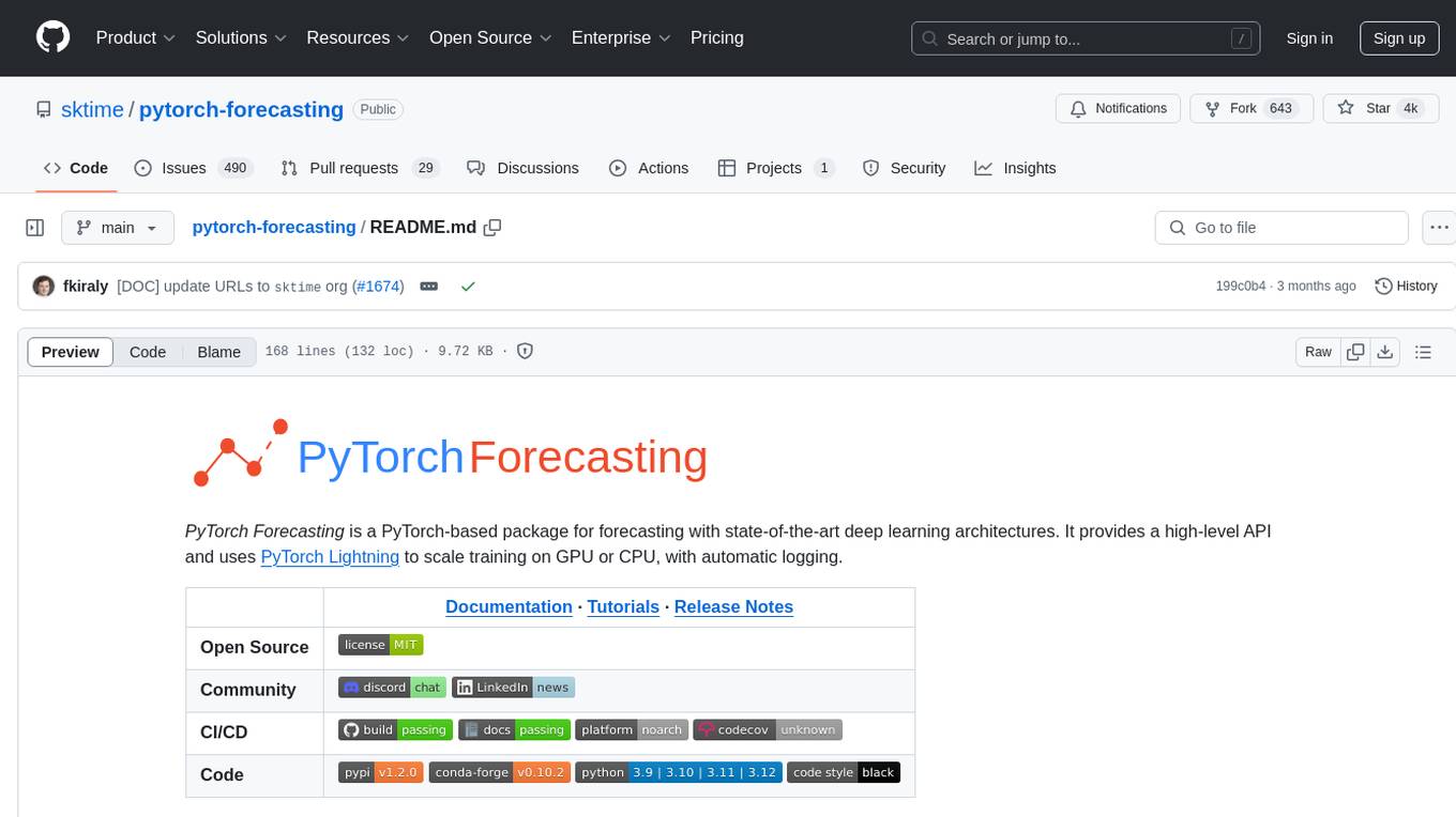 pytorch-forecasting Screenshot