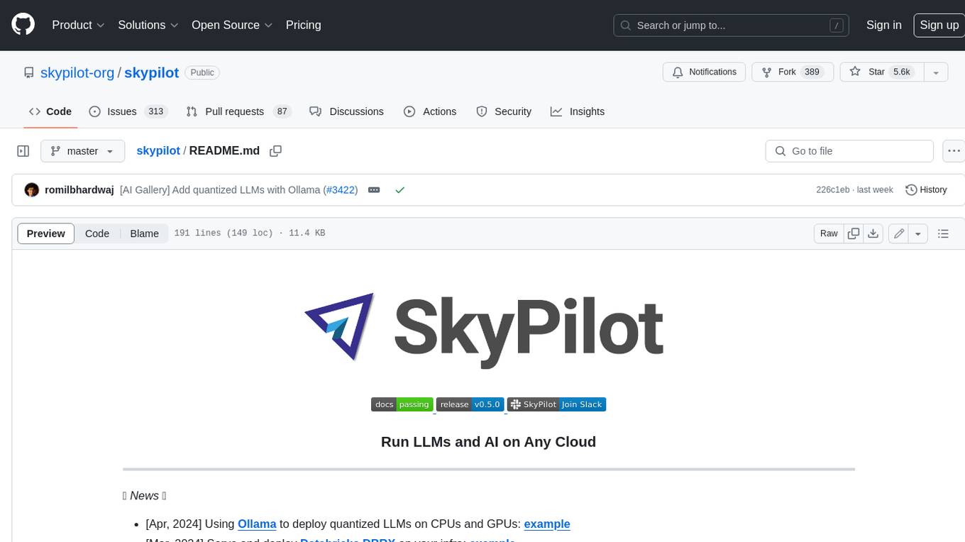 skypilot Screenshot