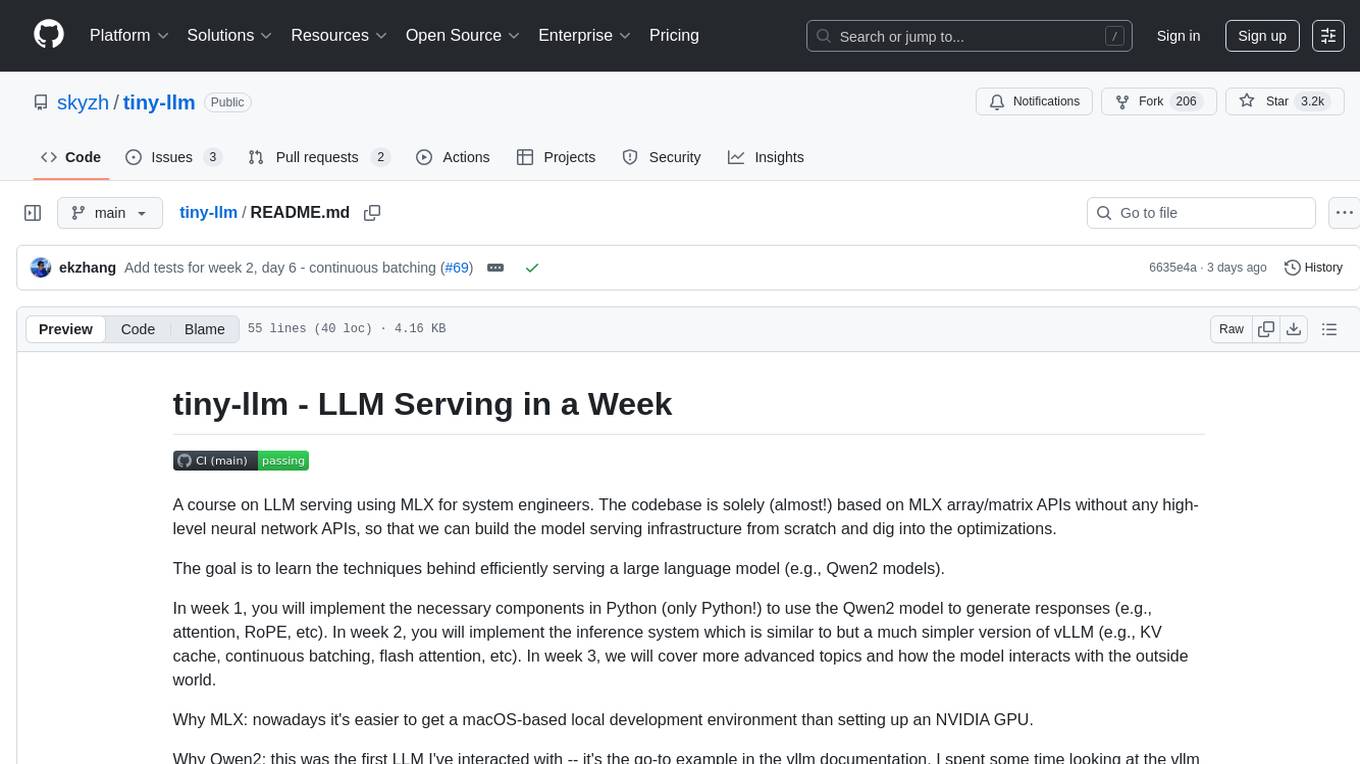 tiny-llm Screenshot