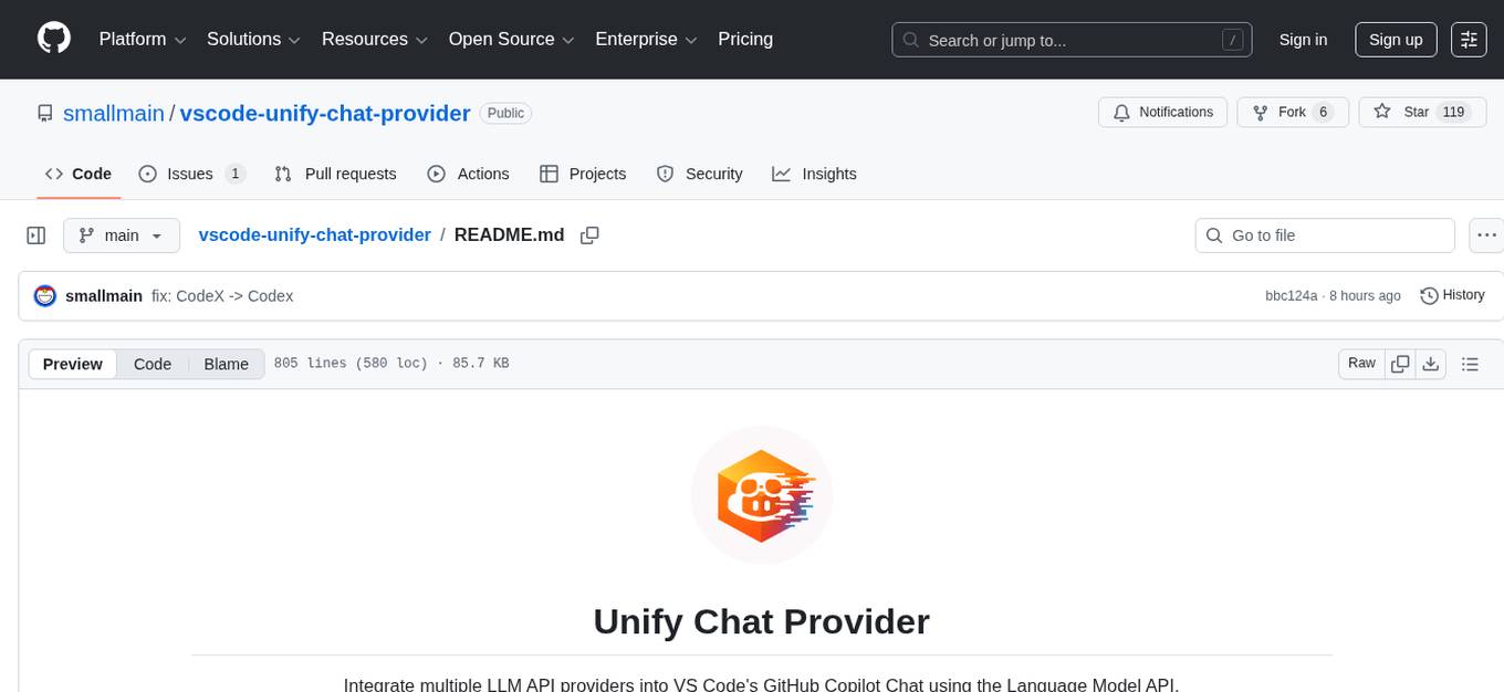 vscode-unify-chat-provider Screenshot
