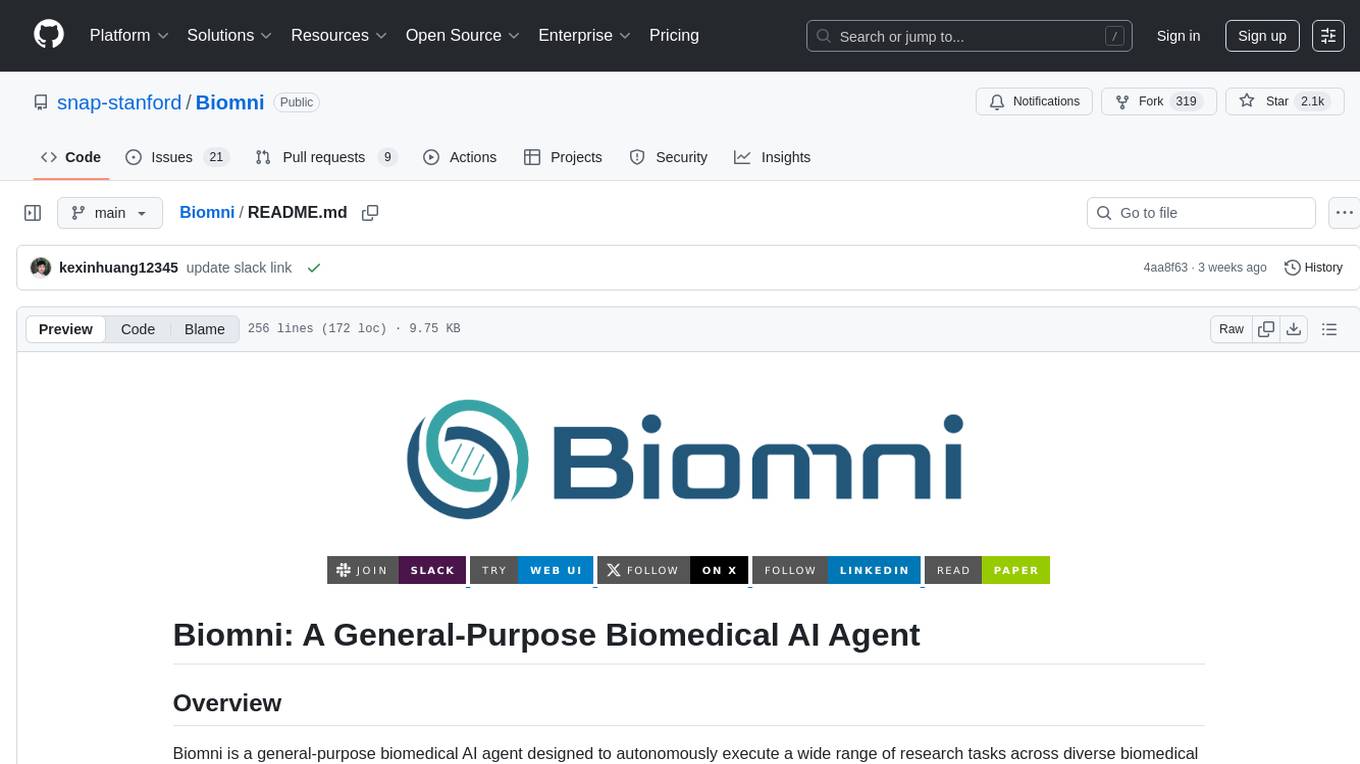 Biomni Screenshot