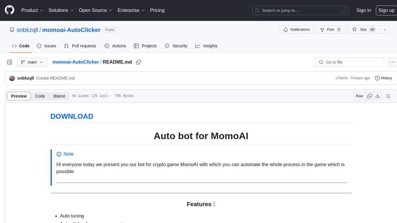 momoai-AutoClicker Screenshot