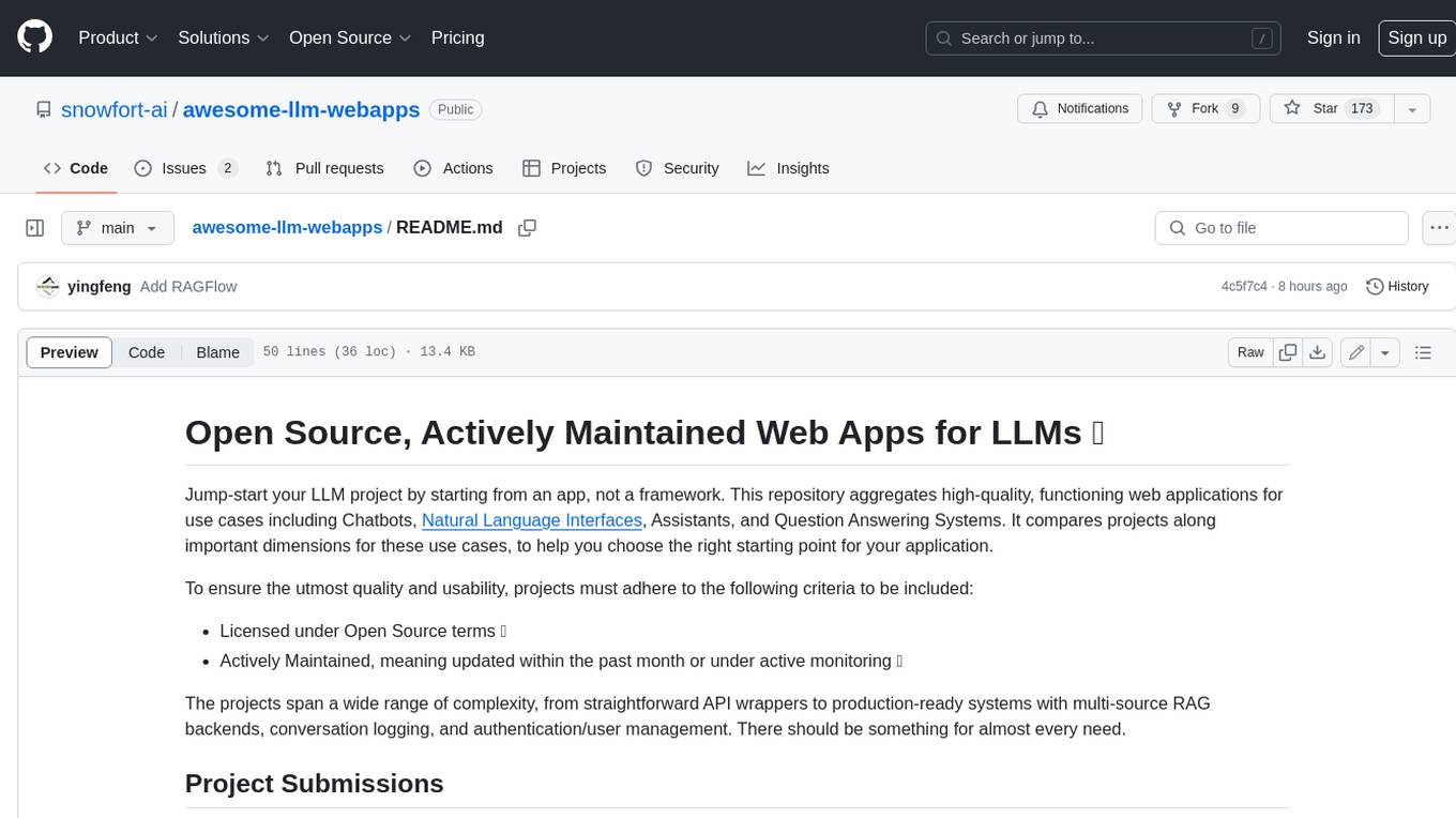 awesome-llm-webapps Screenshot