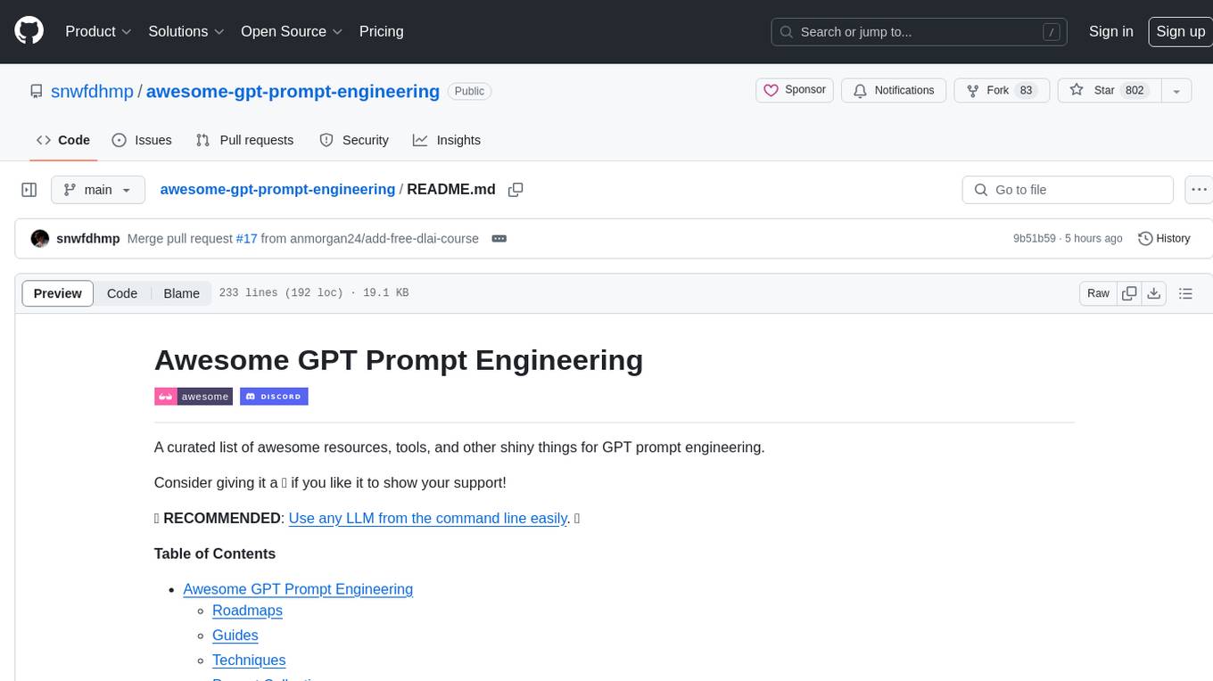 awesome-gpt-prompt-engineering Screenshot