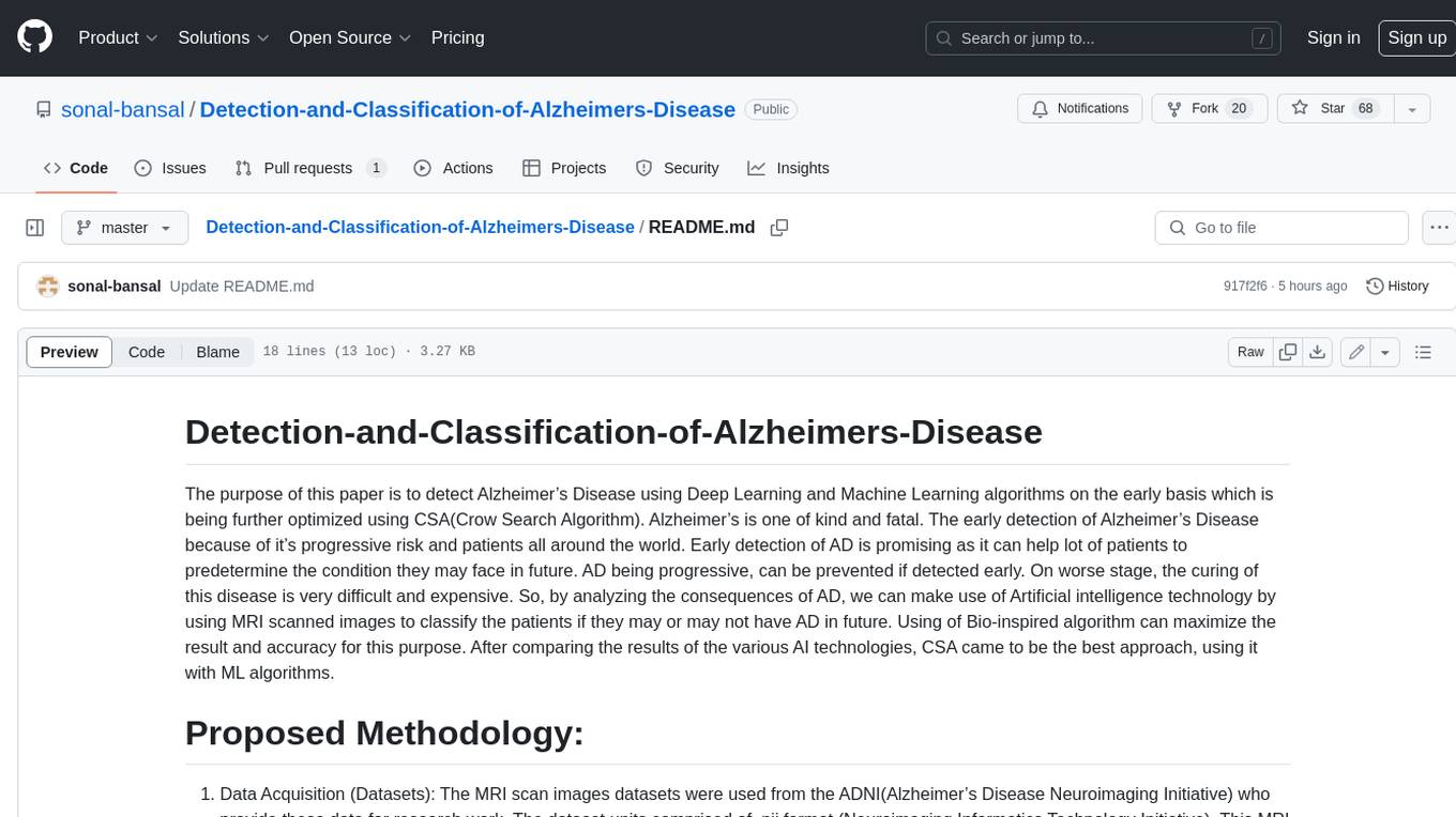 Detection-and-Classification-of-Alzheimers-Disease Screenshot