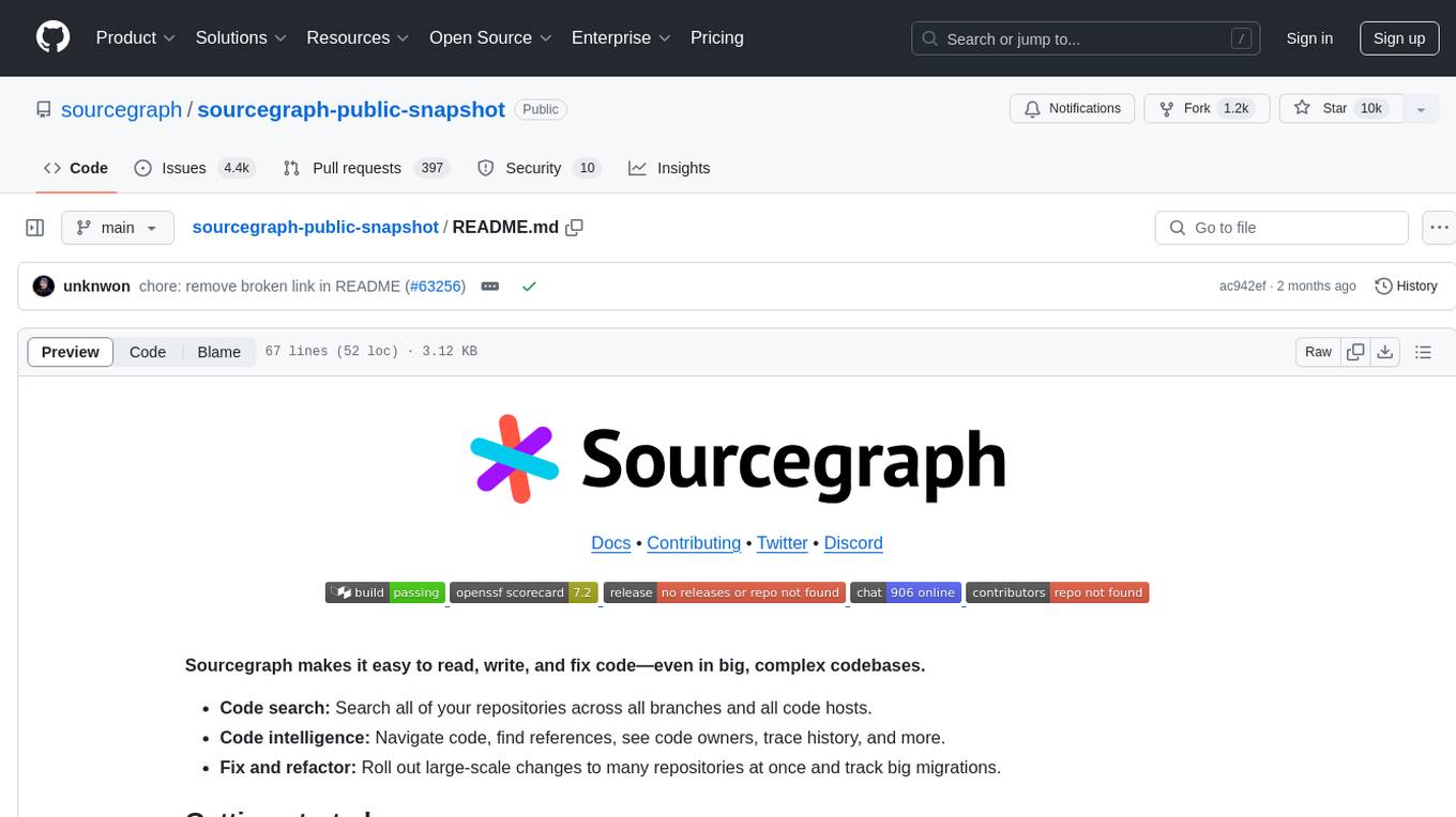 legacy-sourcegraph Screenshot