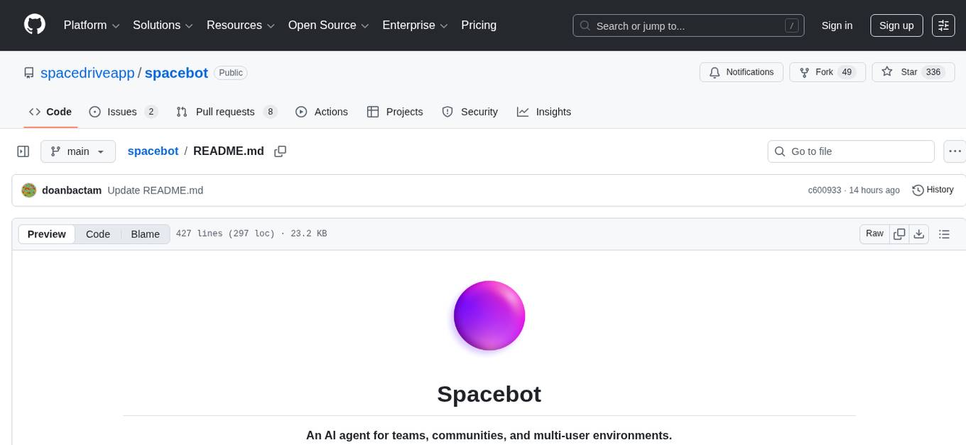 spacebot Screenshot