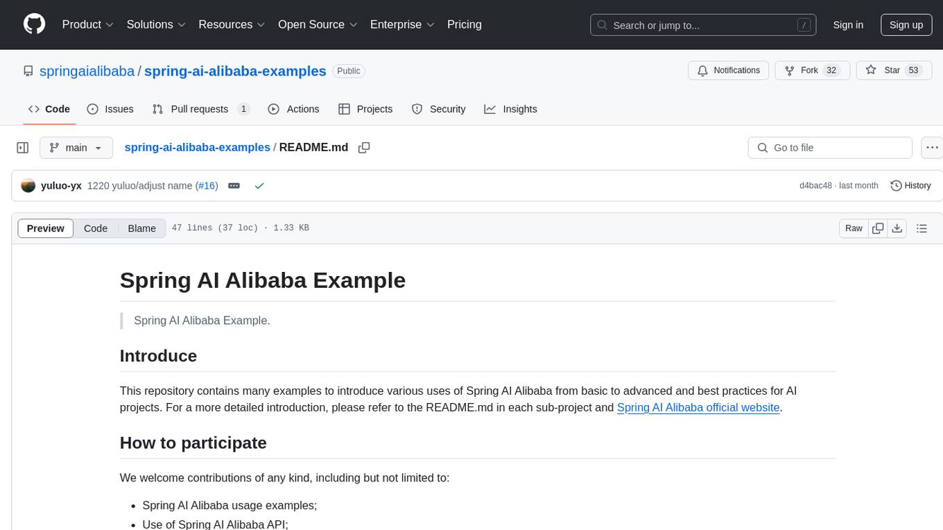 spring-ai-alibaba-examples Screenshot