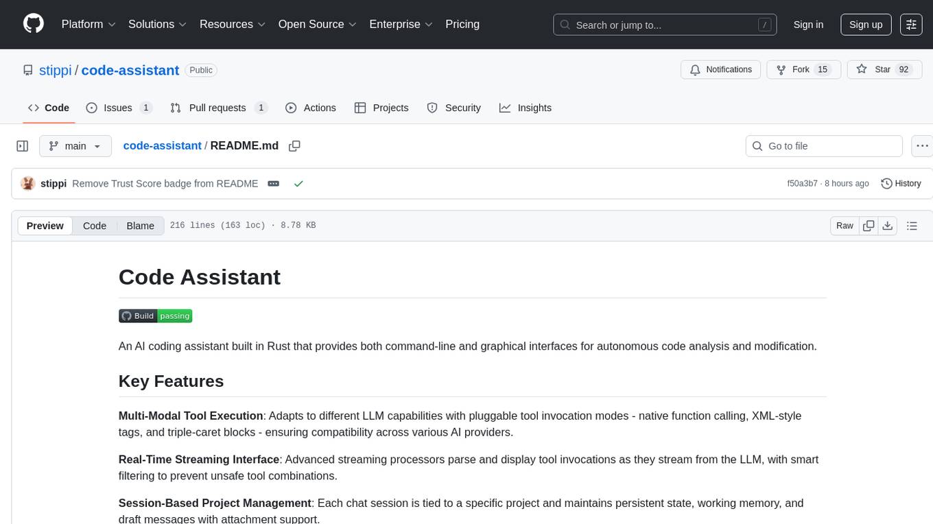 code-assistant Screenshot