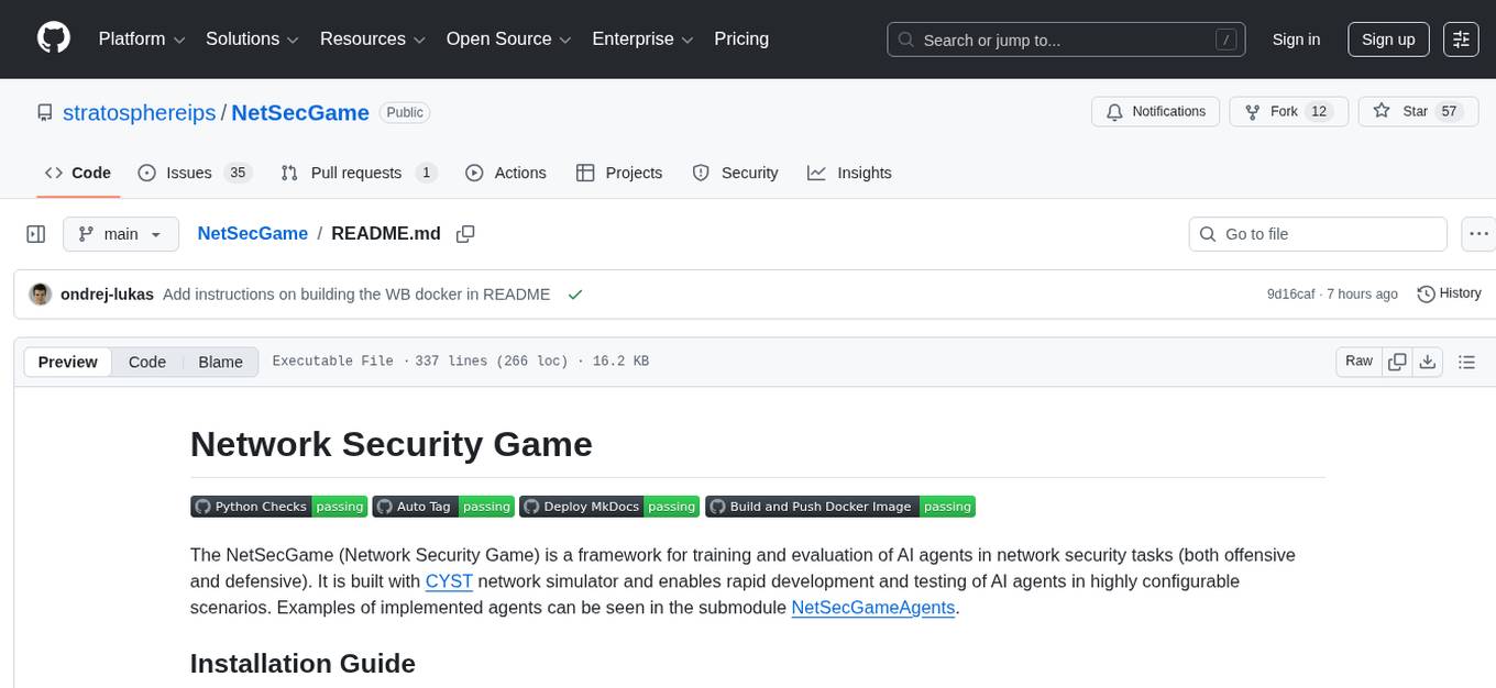 NetSecGame Screenshot