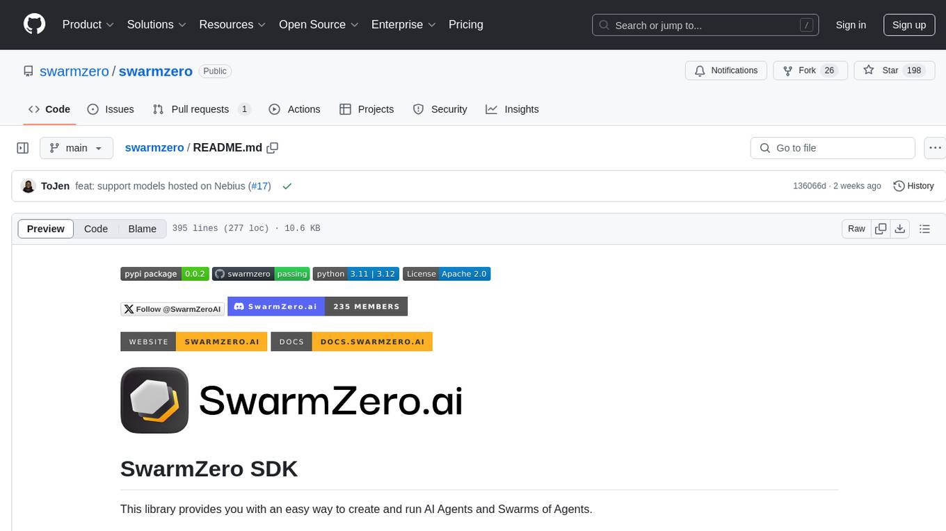 swarmzero Screenshot