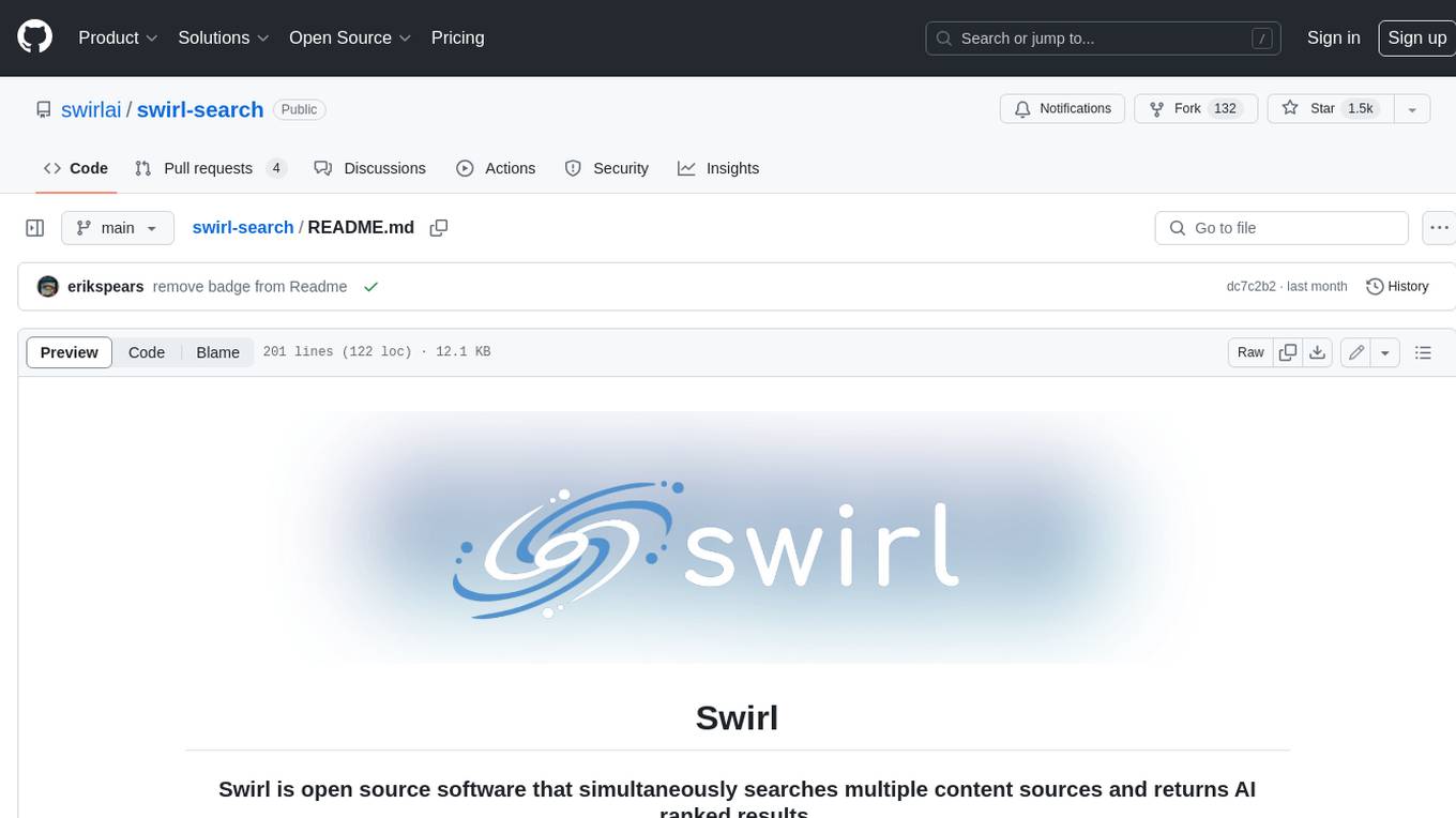 swirl-search Screenshot