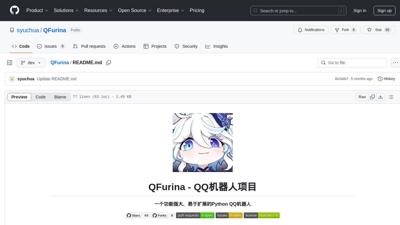 QFurina Screenshot