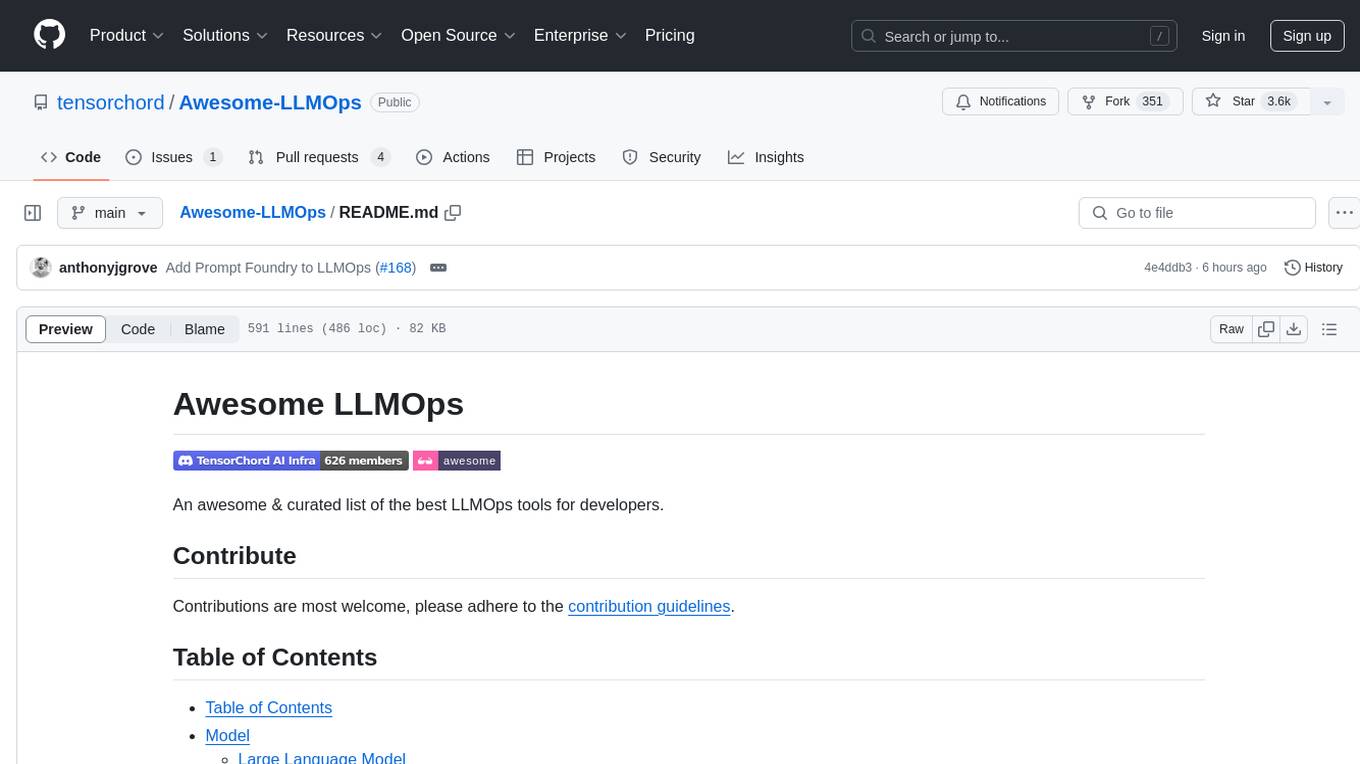 Awesome-LLMOps Screenshot