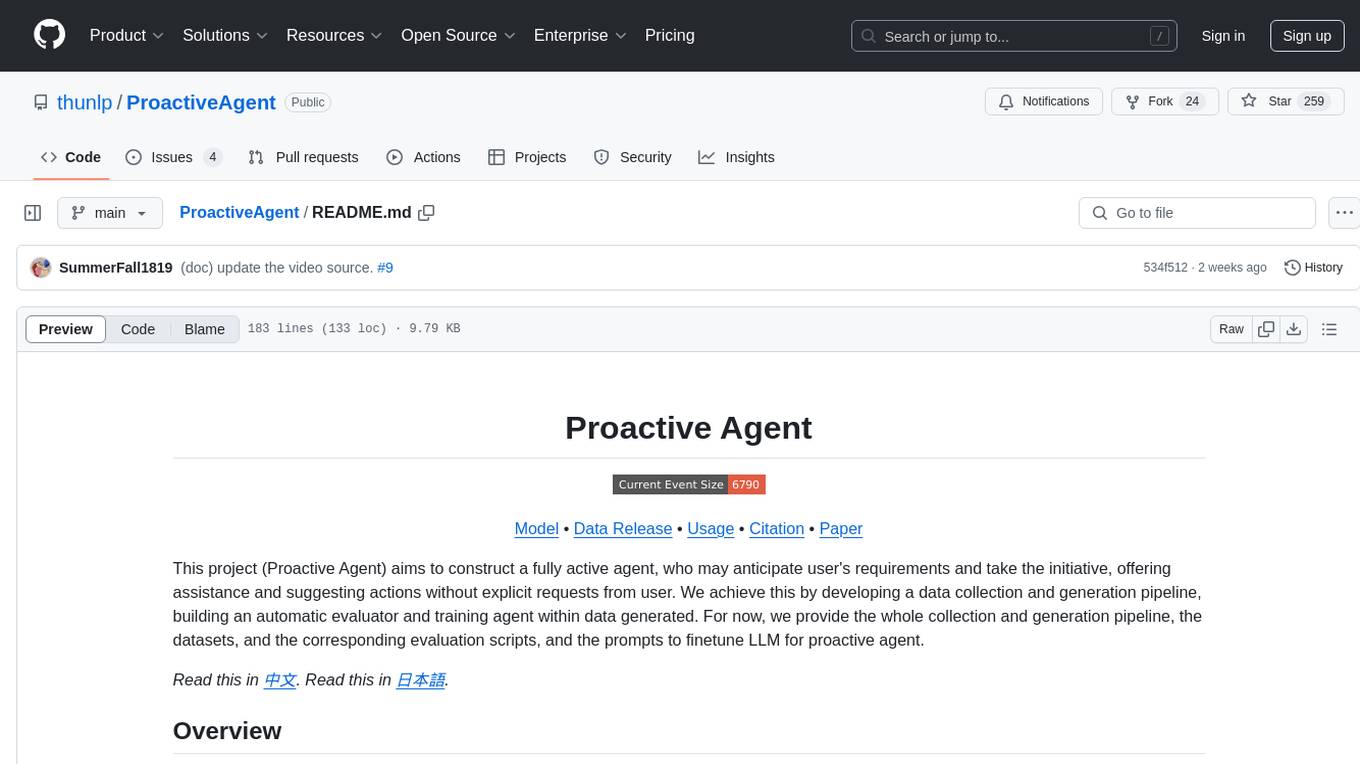 ProactiveAgent Screenshot