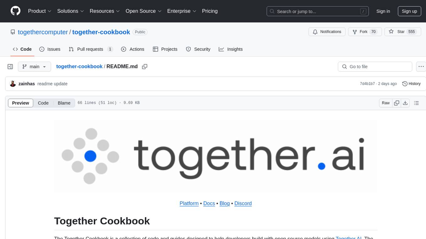 together-cookbook Screenshot