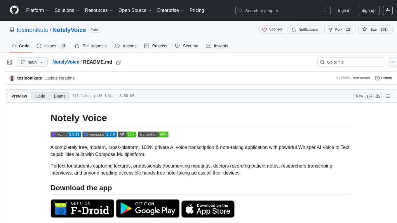 NotelyVoice Screenshot
