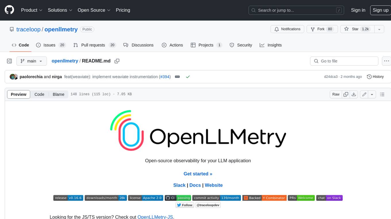 openllmetry Screenshot