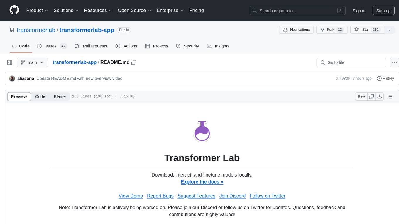 transformerlab-app Screenshot