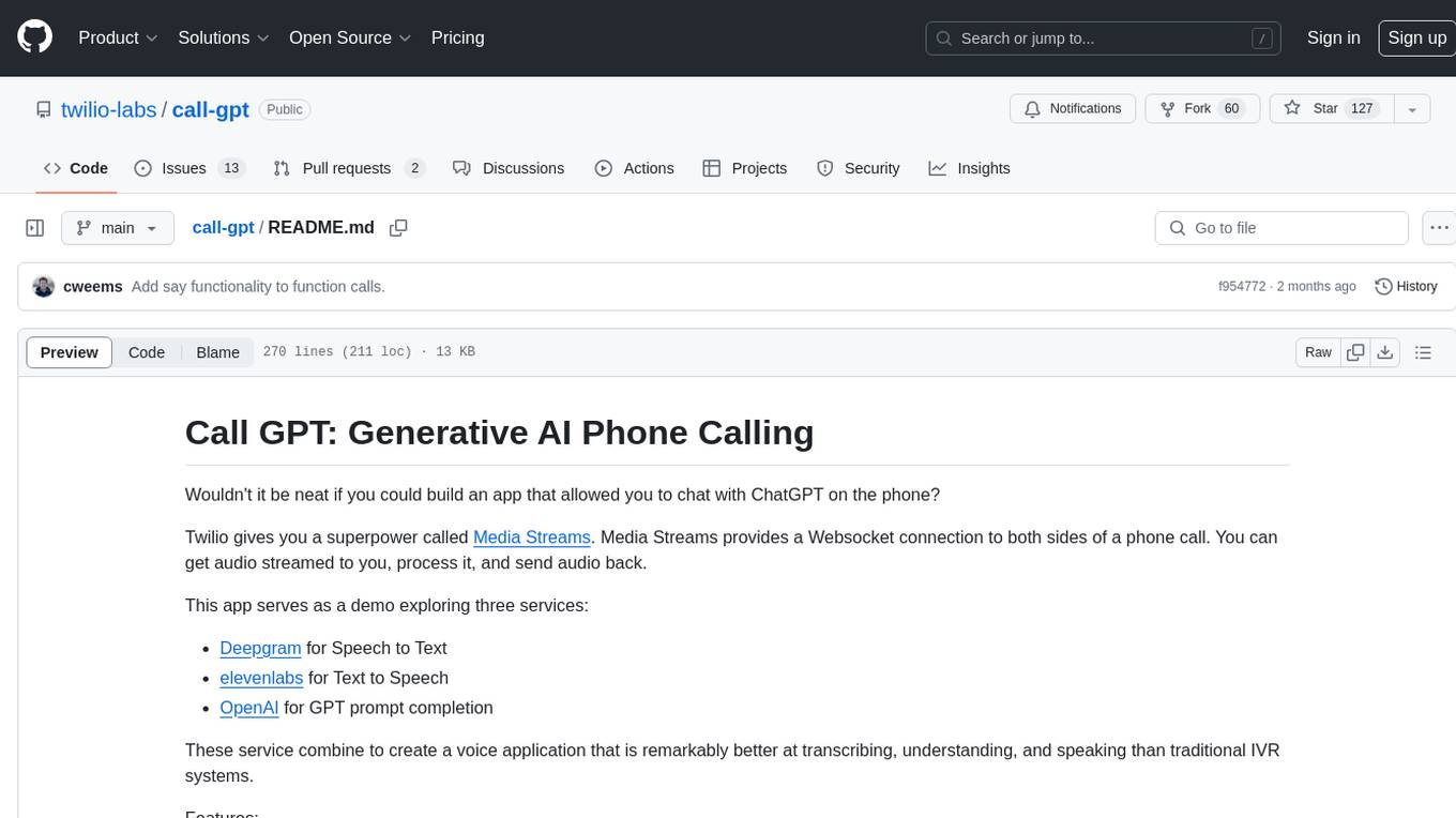 call-gpt Screenshot