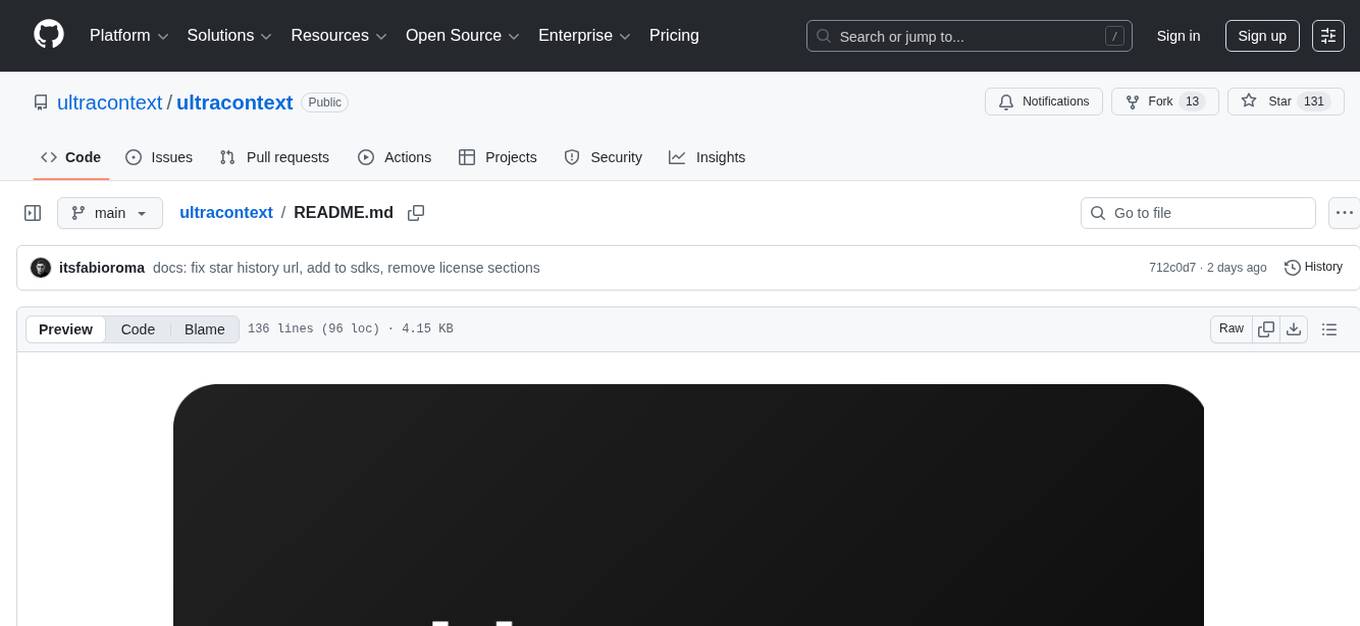 ultracontext Screenshot