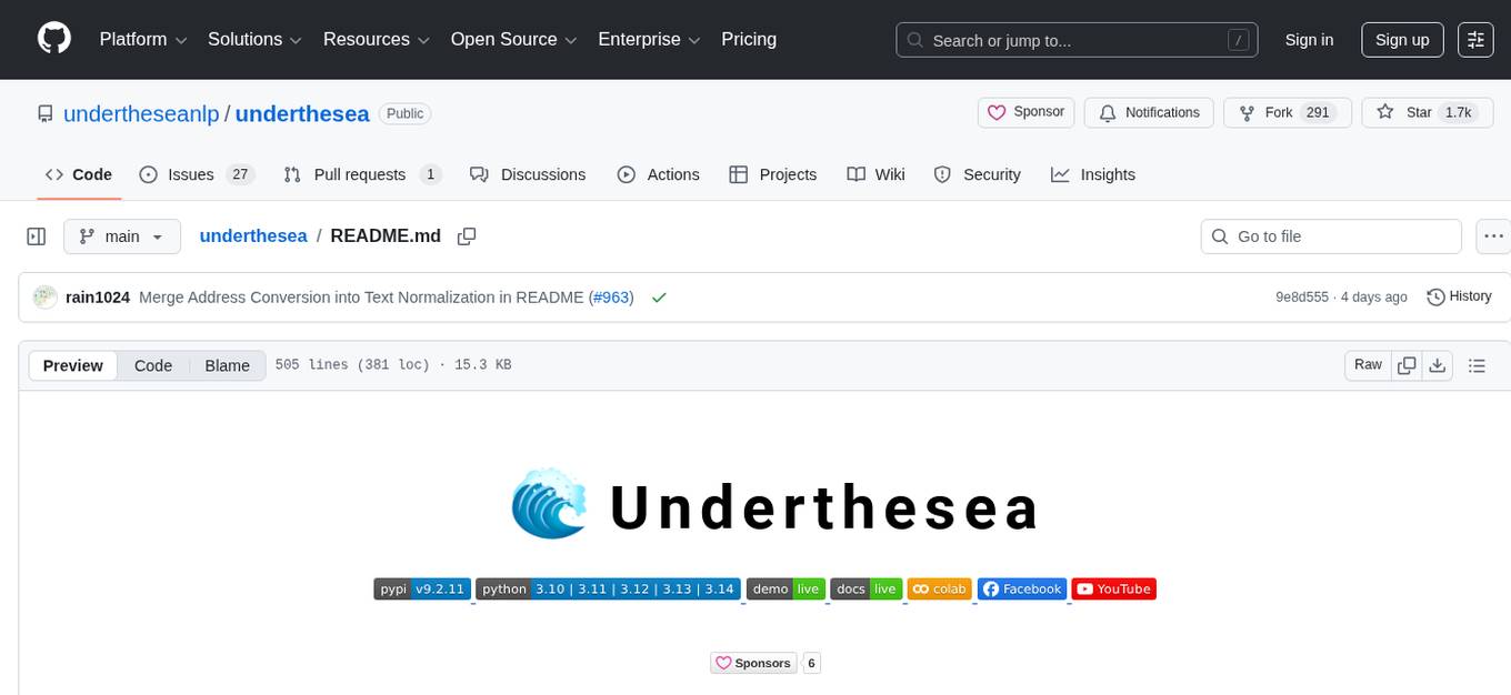 underthesea Screenshot