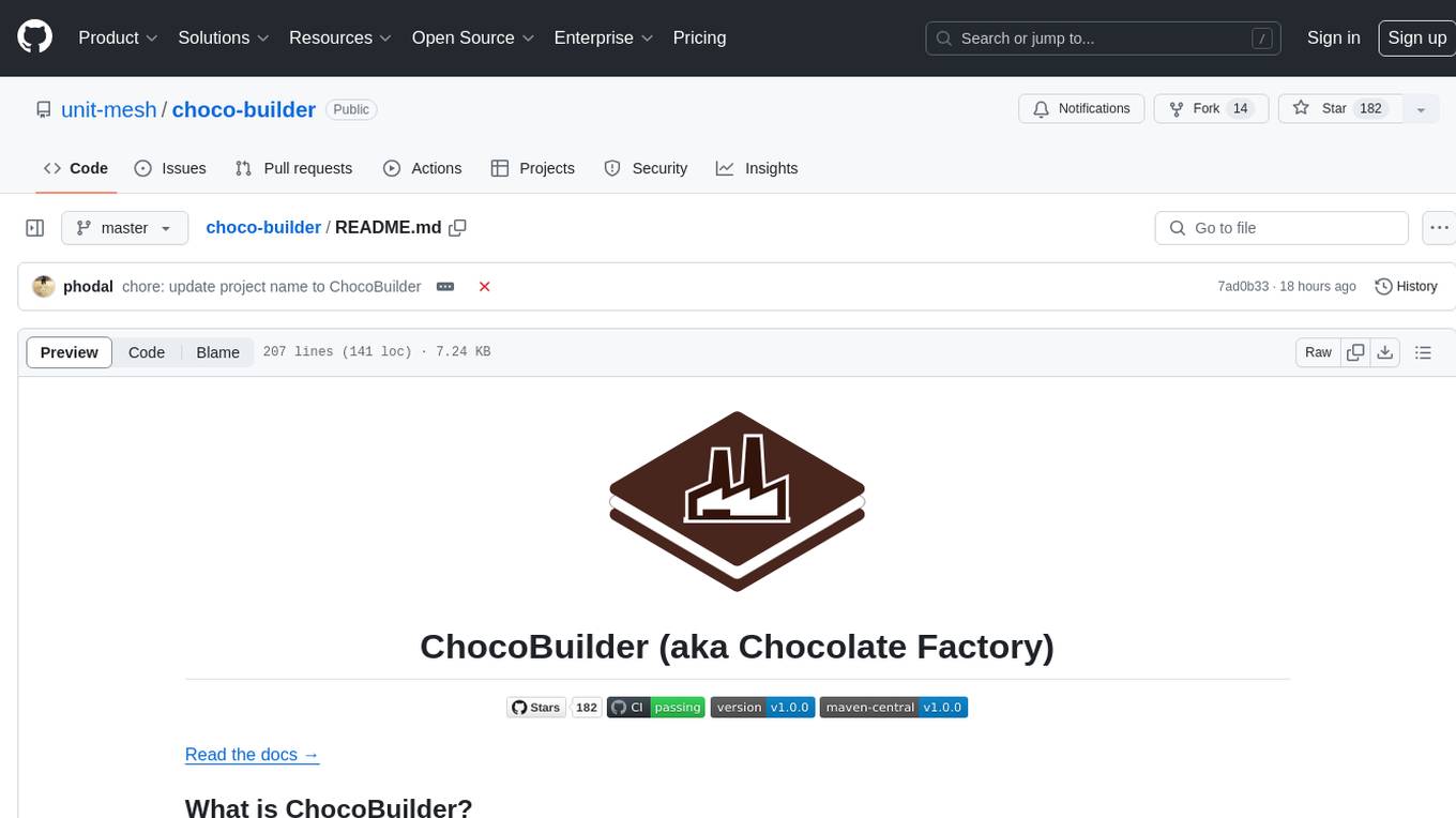 choco-builder Screenshot