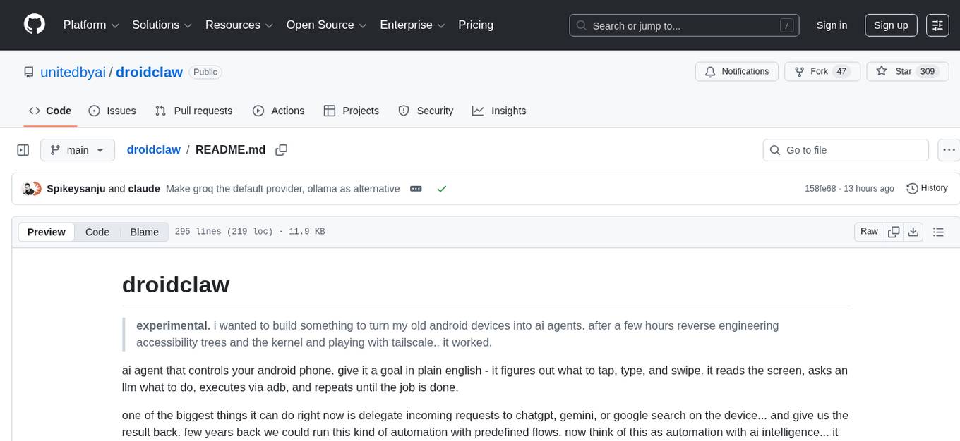 droidclaw Screenshot