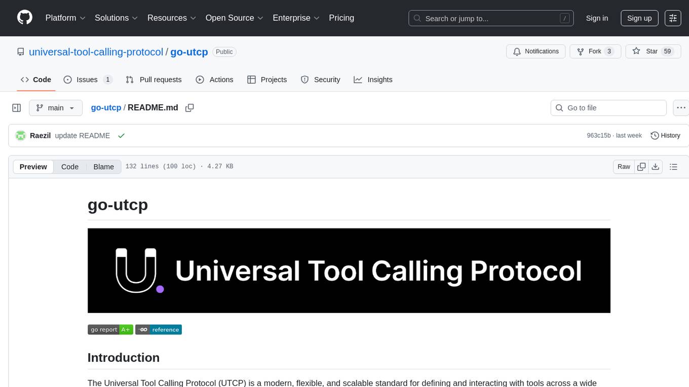 go-utcp Screenshot