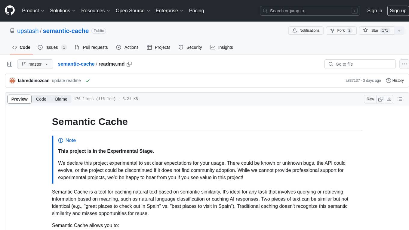 semantic-cache Screenshot