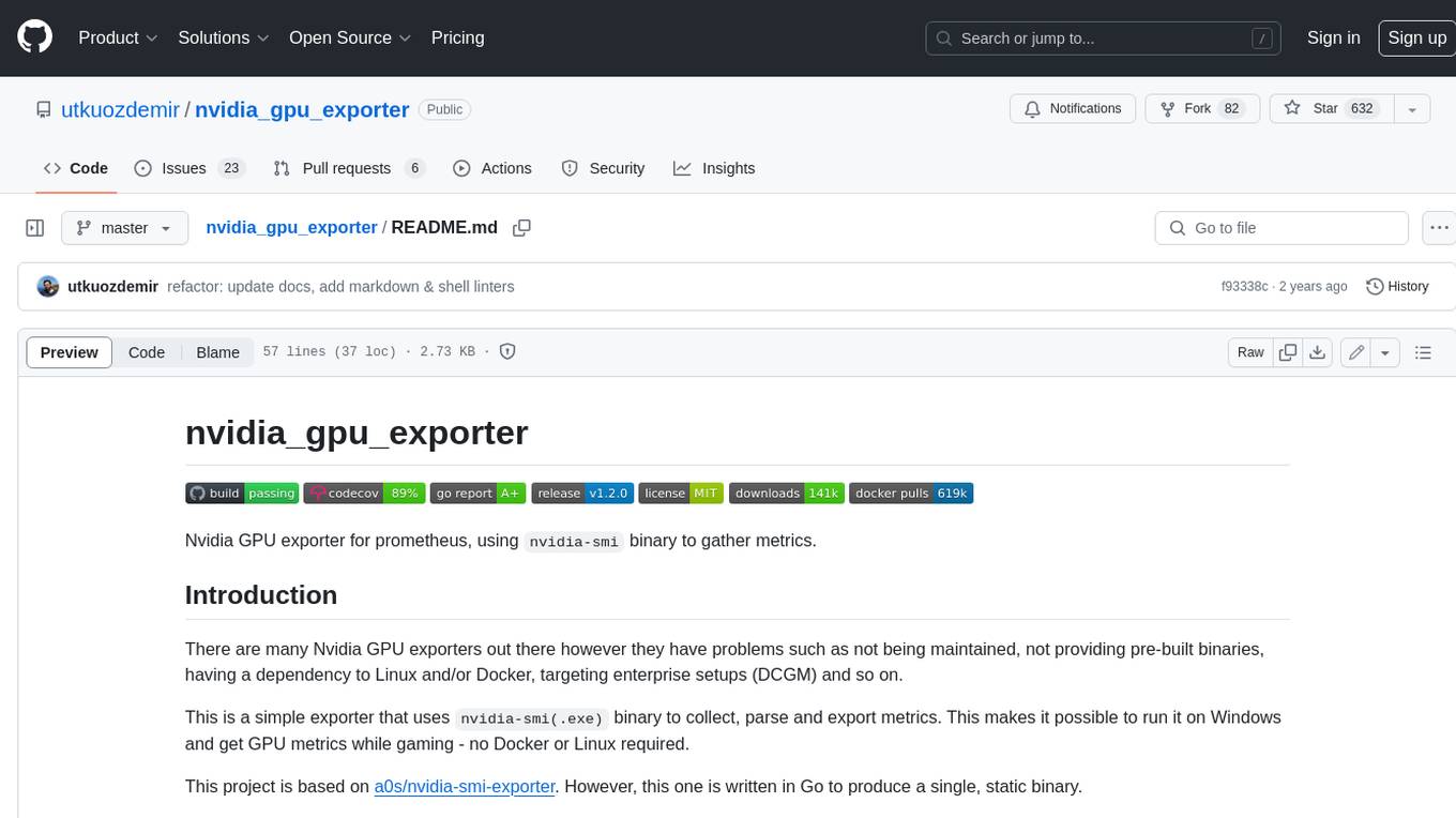 nvidia_gpu_exporter Screenshot