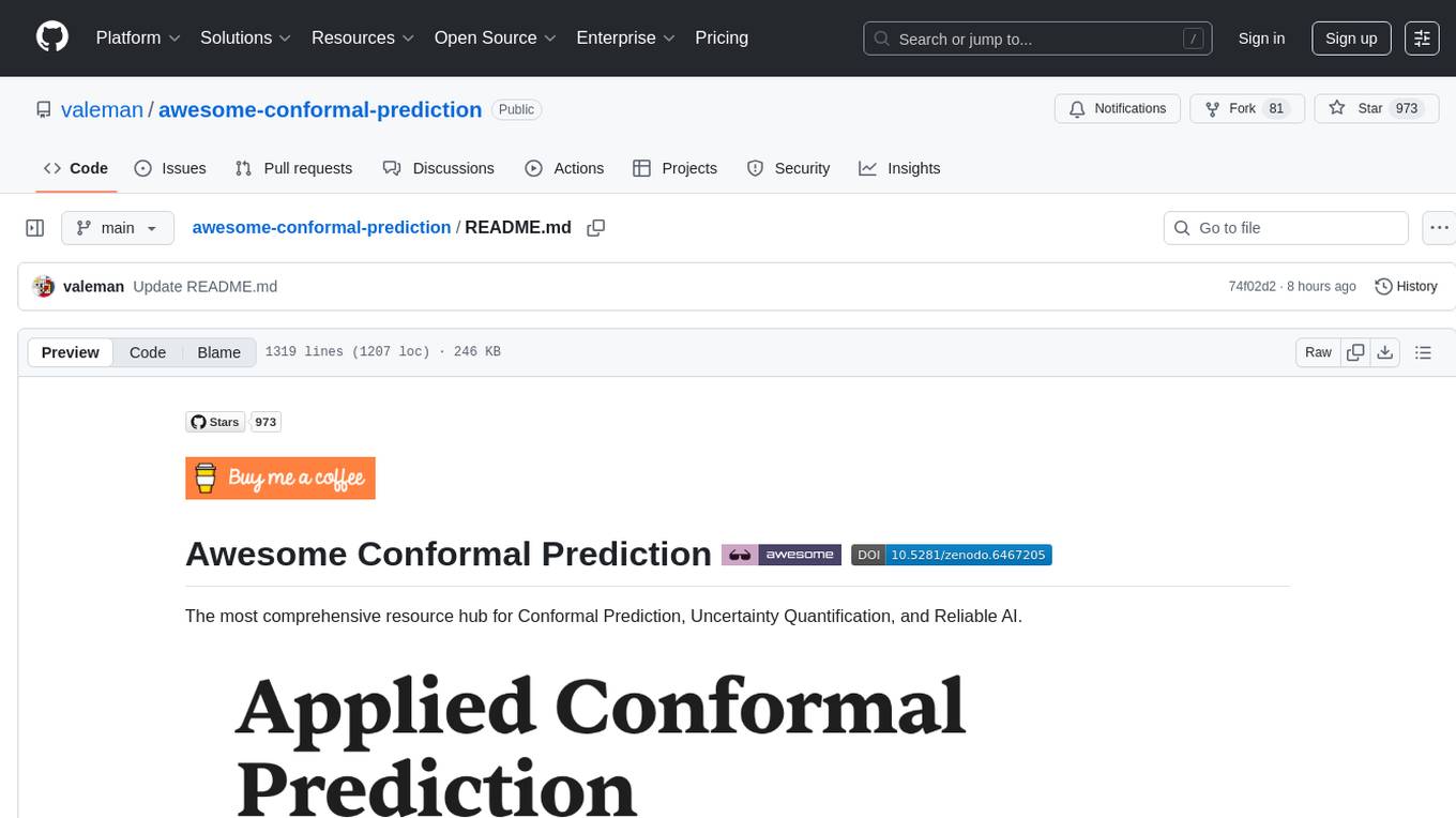 awesome-conformal-prediction Screenshot