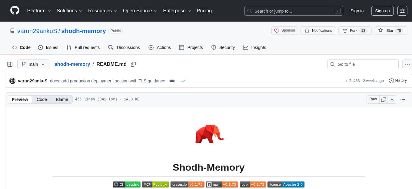 shodh-memory Screenshot