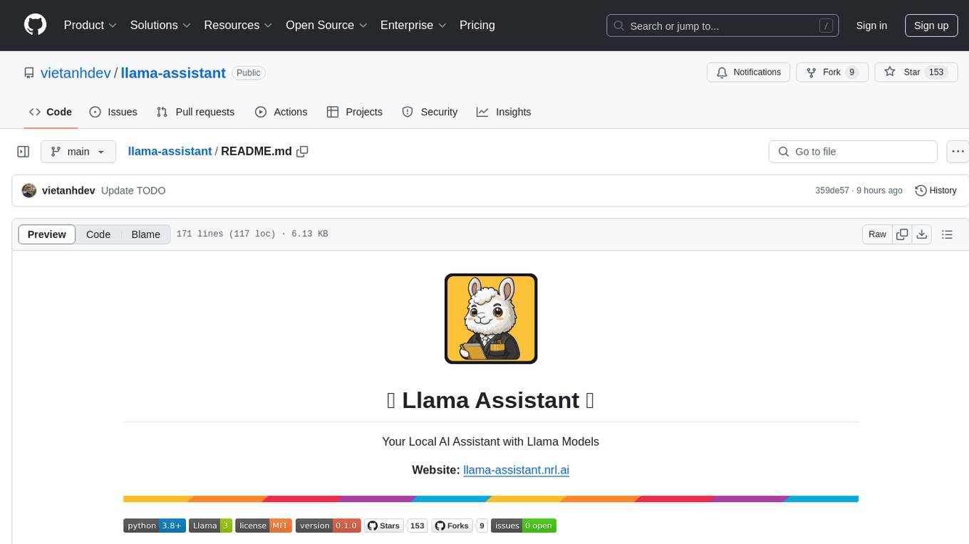 llama-assistant Screenshot