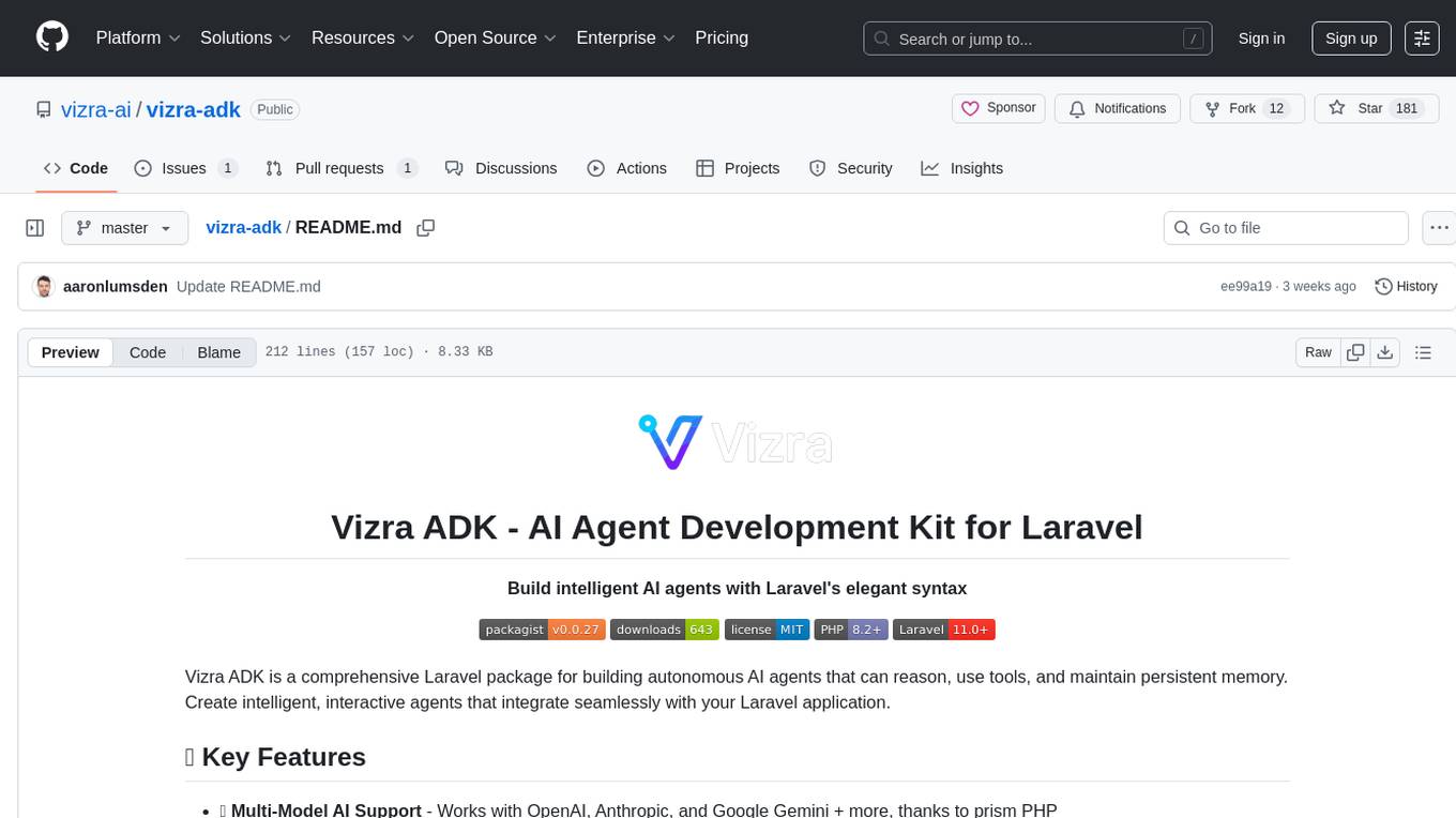 vizra-adk Screenshot