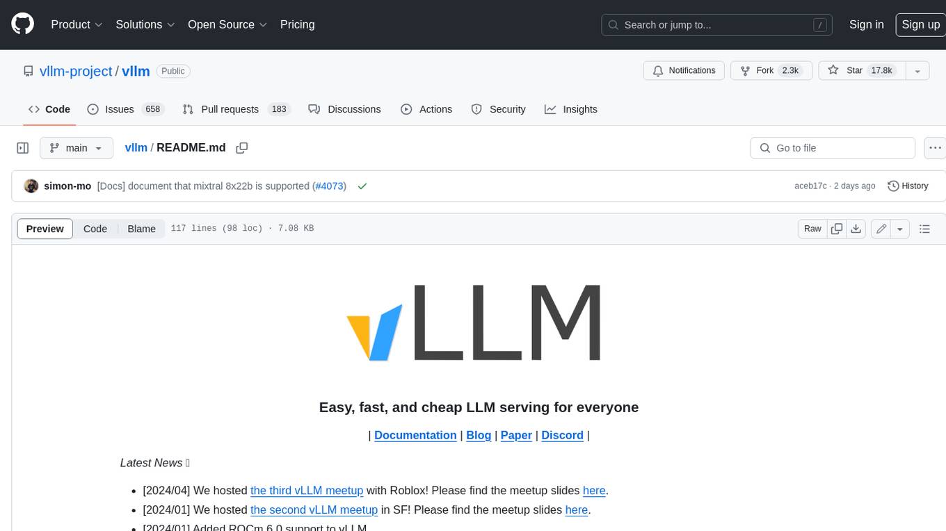 vllm Screenshot