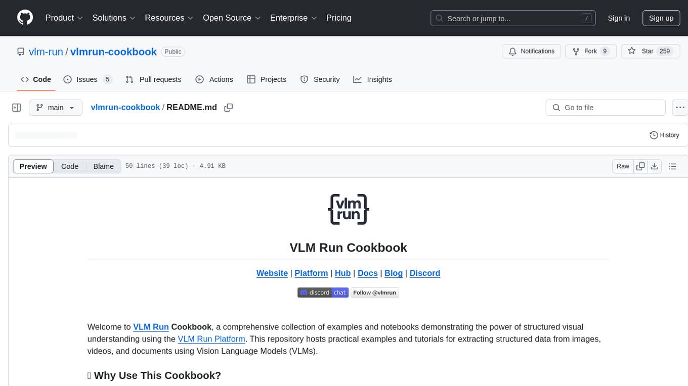 vlmrun-cookbook Screenshot