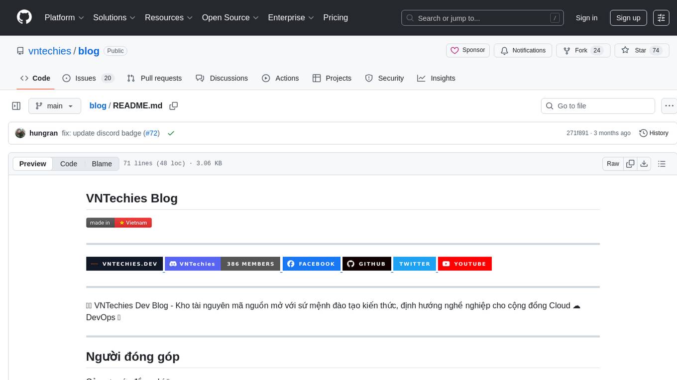 blog Screenshot