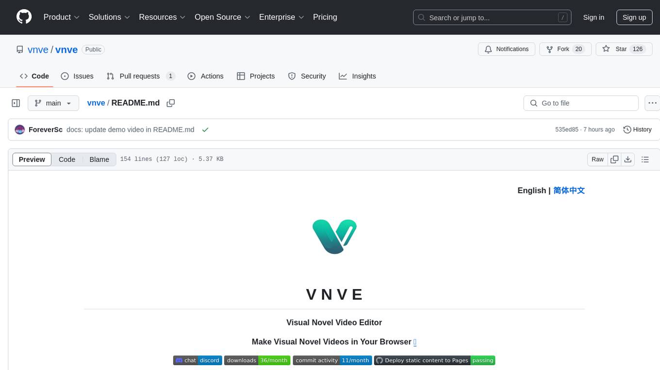 vnve Screenshot